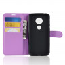 Чехол с визитницей для Motorola Moto E5 (фиолетовый)