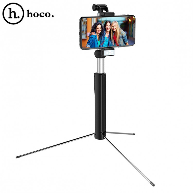 Селфи - монопод с Bluetooth Hoco L = 1,6 метра (черный)