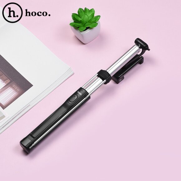 Селфи - монопод с Bluetooth Hoco L = 1,6 метра (черный) Селфи - монопод с Bluetooth Hoco L = 1,6 метра (черный)