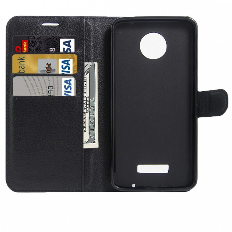 Чехол с визитницей для Motorola Moto Z Force (черный)