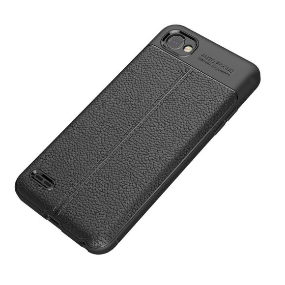 Чехол-накладка Litchi Grain для LG Q6 / LG Q6a / LG Q6+ (черный) Чехол-накладка Litchi Grain для LG Q6 / LG Q6a / LG Q6+ (черный)