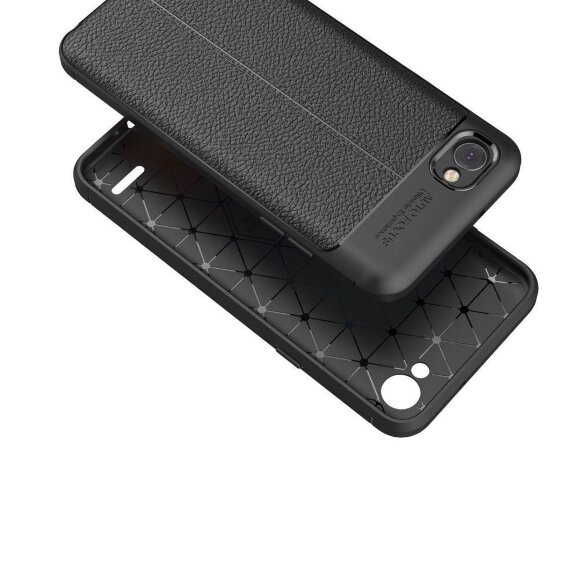 Чехол-накладка Litchi Grain для LG Q6 / LG Q6a / LG Q6+ (черный) Чехол-накладка Litchi Grain для LG Q6 / LG Q6a / LG Q6+ (черный)