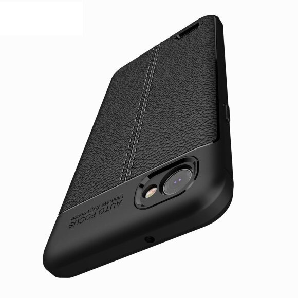 Чехол-накладка Litchi Grain для LG Q6 / LG Q6a / LG Q6+ (черный) Чехол-накладка Litchi Grain для LG Q6 / LG Q6a / LG Q6+ (черный)