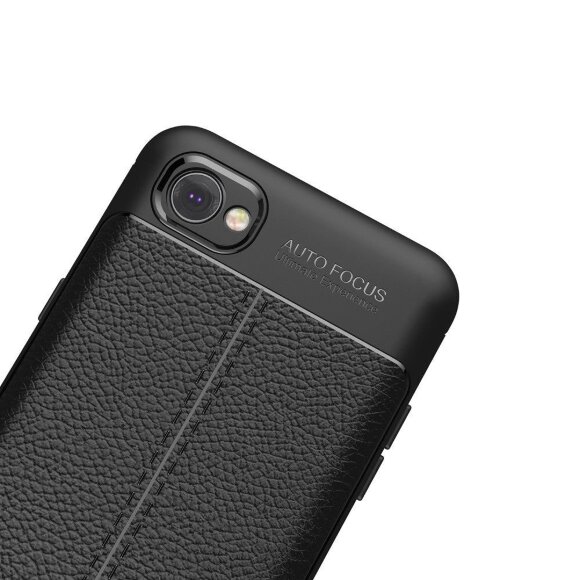Чехол-накладка Litchi Grain для LG Q6 / LG Q6a / LG Q6+ (черный) Чехол-накладка Litchi Grain для LG Q6 / LG Q6a / LG Q6+ (черный)