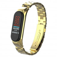 Стальной браслет для Xiaomi Mi Band 4 (золотой)