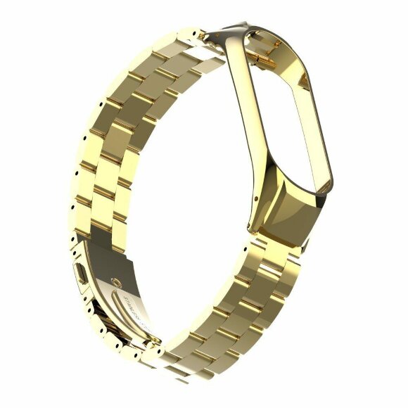 Стальной браслет для Xiaomi Mi Band 4 (золотой)