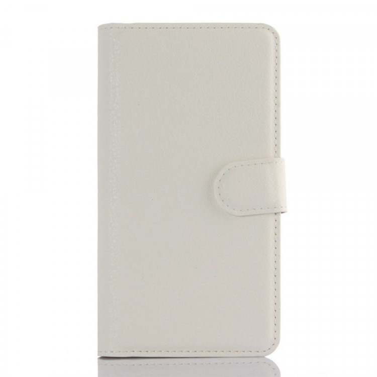 Чехол с визитницей для Lenovo A6010 / A6010 Plus (белый)