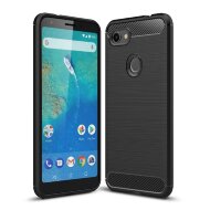 Чехол-накладка Carbon Fibre для Google Pixel 3a XL (черный) Чехол-накладка Carbon Fibre для Google Pixel 3a XL (черный)
