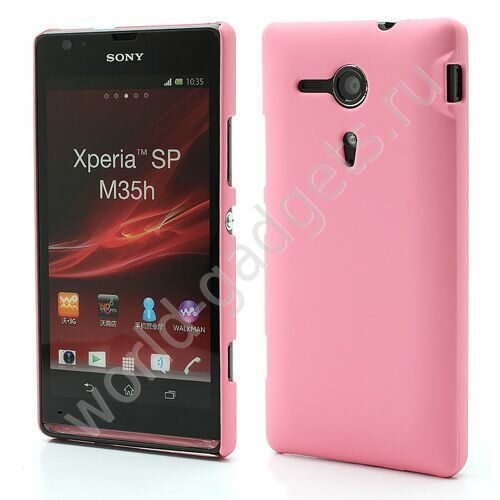 Пластиковый чехол для Sony Xperia SP / M35h (розовый)