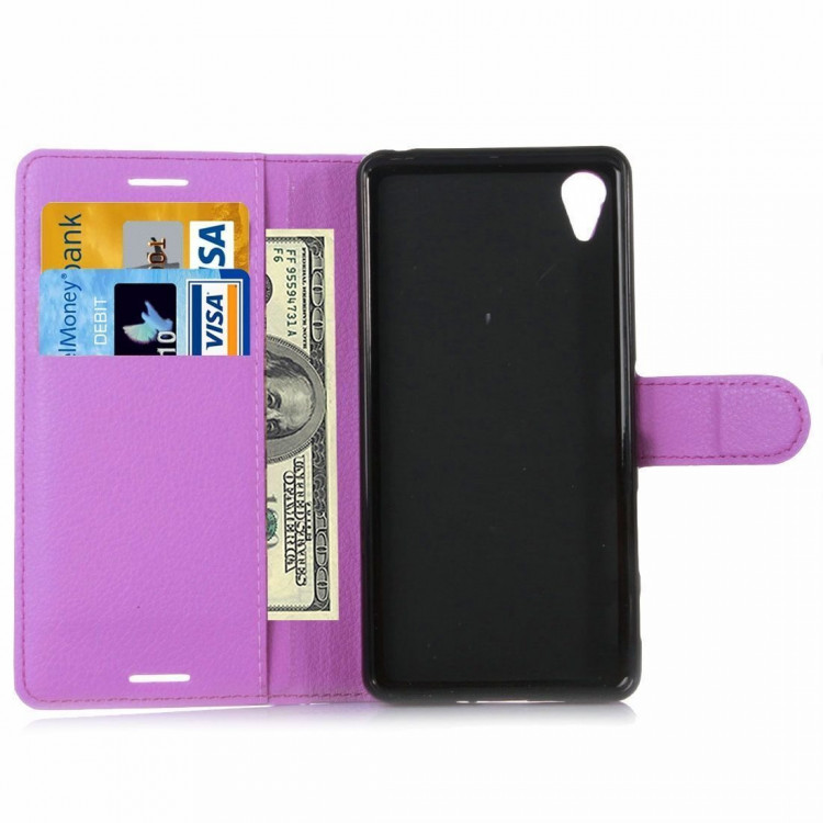 Чехол с визитницей для Sony Xperia X Performance (розовый)