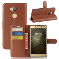 Чехол с визитницей для Sony Xperia L2 (коричневый)