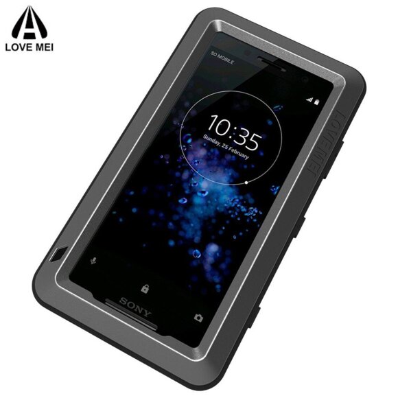 Гибридный чехол LOVE MEI для Sony Xperia XZ2 Compact (черный) Гибридный чехол LOVE MEI для Sony Xperia XZ2 Compact (черный)