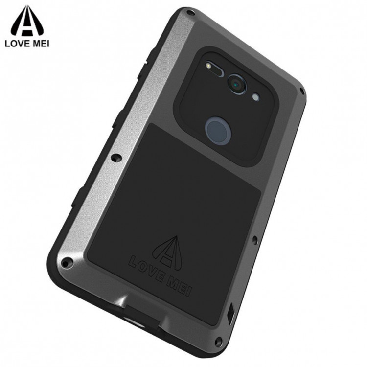 Гибридный чехол LOVE MEI для Sony Xperia XZ2 Compact (черный)