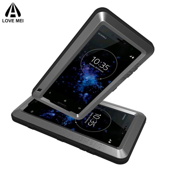 Гибридный чехол LOVE MEI для Sony Xperia XZ2 Compact (черный) Гибридный чехол LOVE MEI для Sony Xperia XZ2 Compact (черный)