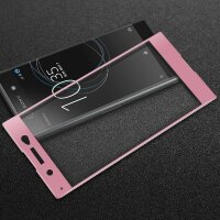 Защитное стекло 3D для Sony Xperia XA1 Ultra (розовое золото)