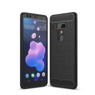Чехол-накладка Carbon Fibre для HTC U12+ (Plus) (черный)