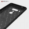 Чехол-накладка Carbon Fibre для HTC U12+ (Plus) (черный)
