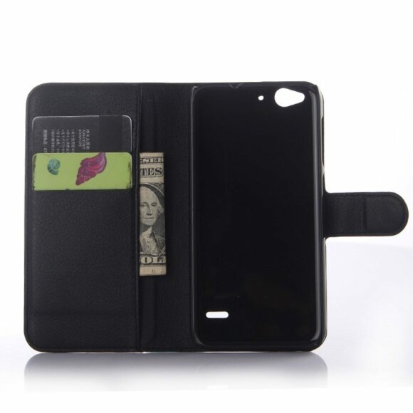 Чехол с визитницей для ZTE Blade S6 (черный) Чехол с визитницей для ZTE Blade S6 (черный)