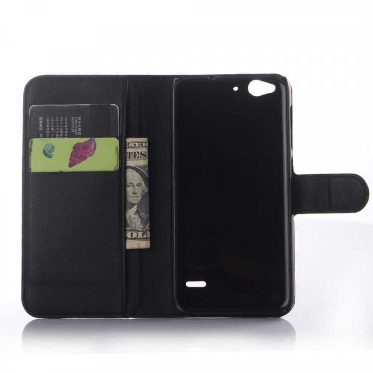 Чехол с визитницей для ZTE Blade S6 (черный)