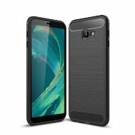 Чехол-накладка Carbon Fibre для Samsung Galaxy J4+ (Plus) (черный) Чехол-накладка Carbon Fibre для Samsung Galaxy J4+ (Plus) (черный)