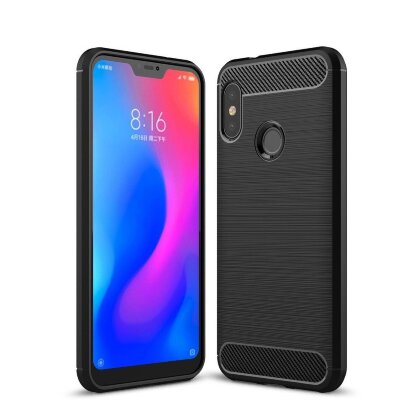 Чехол-накладка Carbon Fibre для Xiaomi Redmi 6 Pro / Mi A2 Lite (черный)