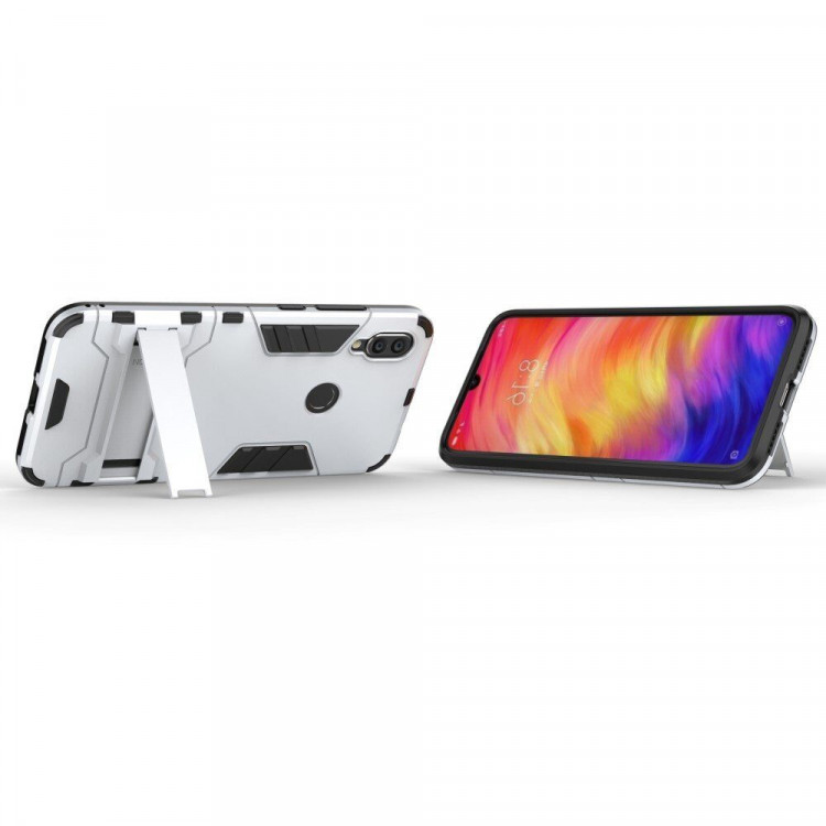 Чехол Duty Armor для Xiaomi Redmi Note 7 / Redmi Note 7 Pro (серебряный)