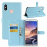 Чехол с визитницей для Xiaomi Mi Max 3 (голубой)