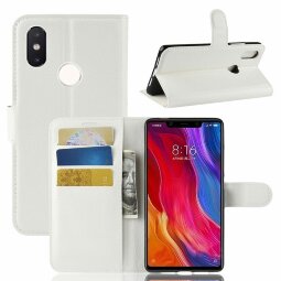 Чехол с визитницей для Xiaomi Mi 8 SE (белый)