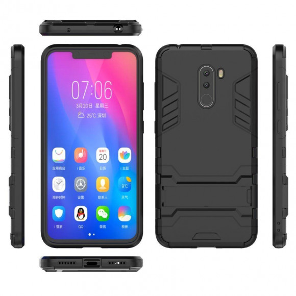 Чехол Duty Armor для Xiaomi Pocophone F1 / Poco F1 (черный) Чехол Duty Armor для Xiaomi Pocophone F1 / Poco F1 (черный)