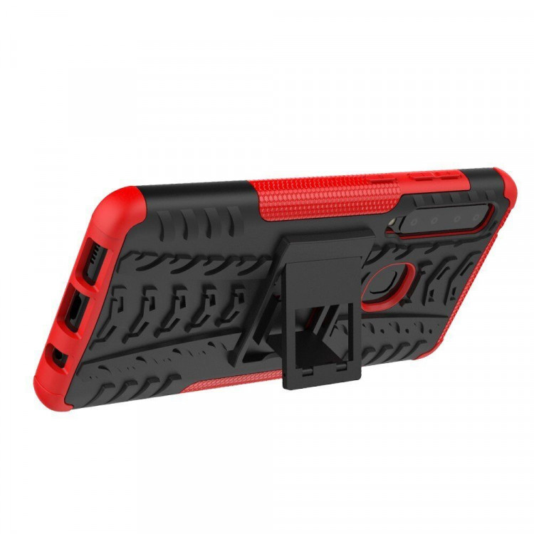 Чехол Hybrid Armor для Samsung Galaxy A9 (2018) (черный + красный)