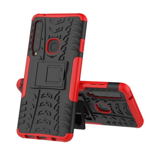 Чехол Hybrid Armor для Samsung Galaxy A9 (2018) (черный + красный) Чехол Hybrid Armor для Samsung Galaxy A9 (2018) (черный + красный)