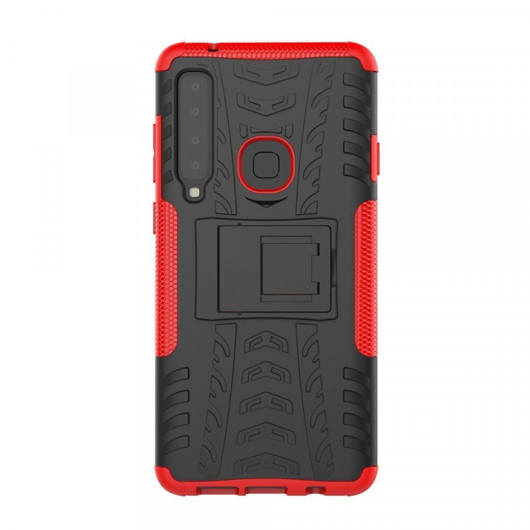 Чехол Hybrid Armor для Samsung Galaxy A9 (2018) (черный + красный)