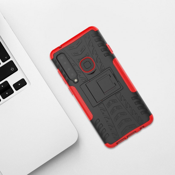 Чехол Hybrid Armor для Samsung Galaxy A9 (2018) (черный + красный) Чехол Hybrid Armor для Samsung Galaxy A9 (2018) (черный + красный)