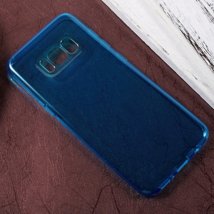 Силиконовый TPU чехол для Samsung Galaxy S8 (голубой)