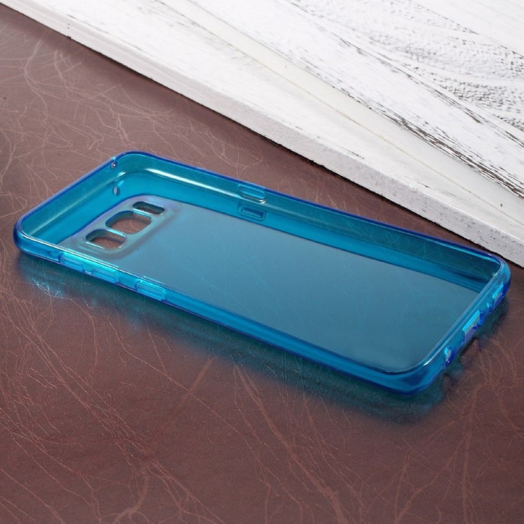 Силиконовый TPU чехол для Samsung Galaxy S8 (голубой)