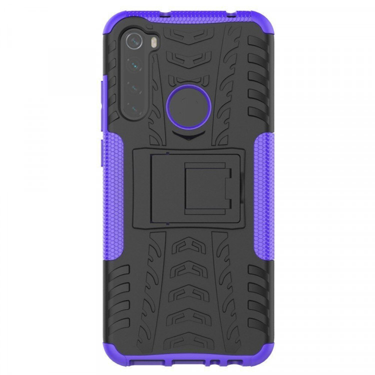 Чехол Hybrid Armor для Xiaomi Redmi Note 8T (черный + фиолетовый)
