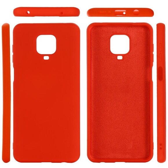 Силиконовый чехол Mobile Shell для Redmi Note 9S / Note 9 Pro / Note 9 Pro Max (красный)