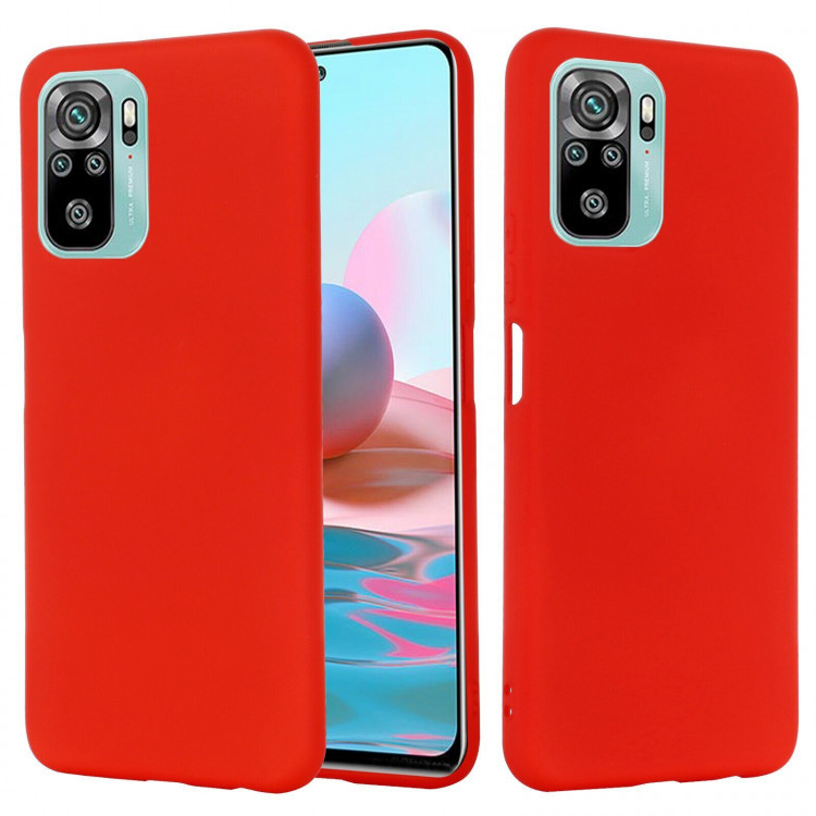 Силиконовый чехол Mobile Shell для Xiaomi Redmi Note 10 / Redmi Note 10S / Poco M5S (красный)