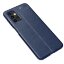 Чехол-накладка Litchi Grain для Samsung Galaxy A32 5G (темно-синий)