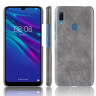 Кожаная накладка-чехол для Huawei Y6 (2019) / Honor 8A / Honor 8A Pro / Honor 8A Prime (серый)