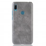 Кожаная накладка-чехол для Huawei Y6 (2019) / Honor 8A / Honor 8A Pro / Honor 8A Prime (серый)