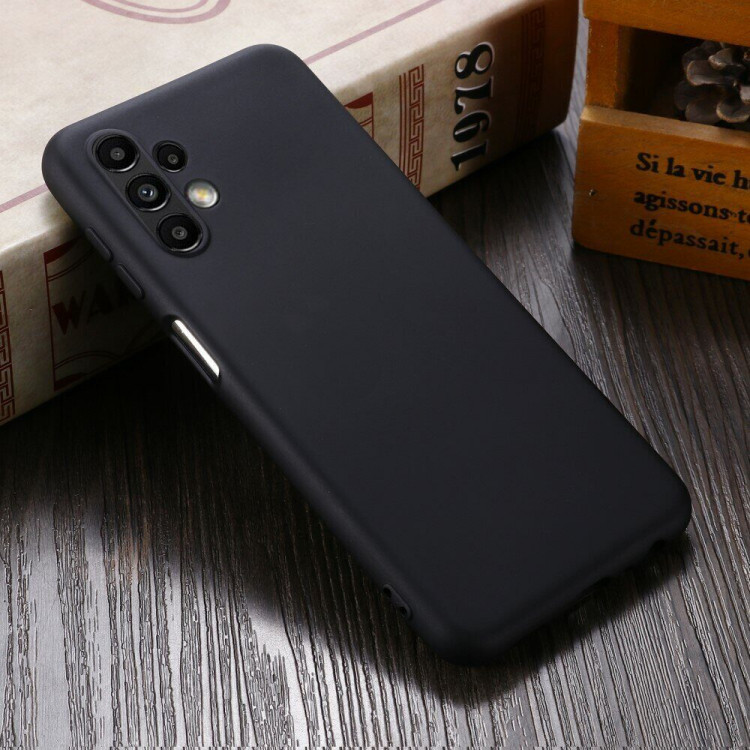 Силиконовый чехол Mobile Shell для Samsung Galaxy A13 4G (черный)