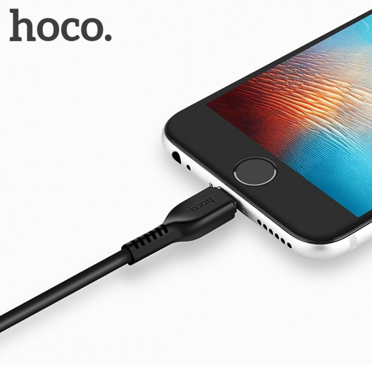 Кабель HOCO Lightning для iPhone / iPad / iPad mini / iPod Touch - 1м. (черный)