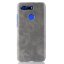 Кожаная накладка-чехол Litchi Texture для Huawei Honor View 20 (серый)