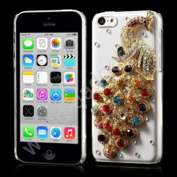 Чехол Crystal Diamond для iPhone 5C (Luxury Peacock)