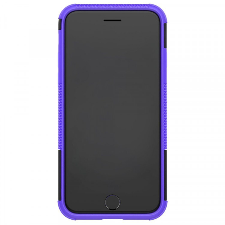 Чехол Hybrid Armor для iPhone 8 / iPhone 7 / iPhone SE (2020) / iPhone SE (2022) (черный + фиолетовый)