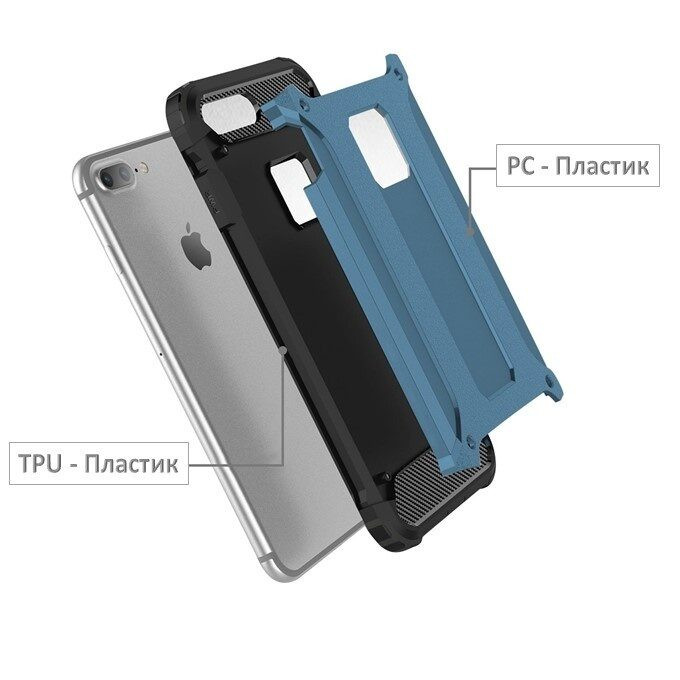 Armor Чехол для iPhone 7 Plus / iPhone 8 Plus (голубой)