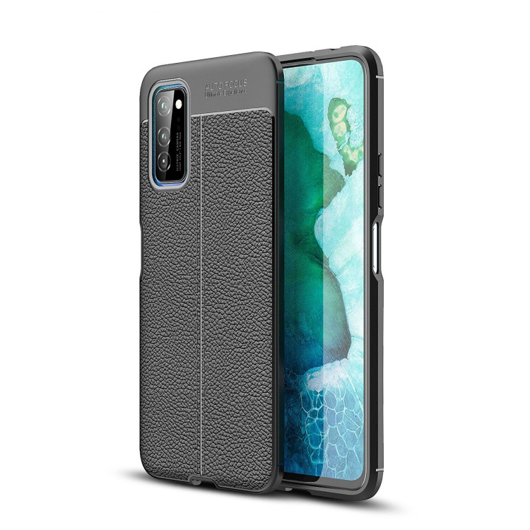 Чехол-накладка Litchi Grain для Honor V30 / Honor View 30 Pro (черный)