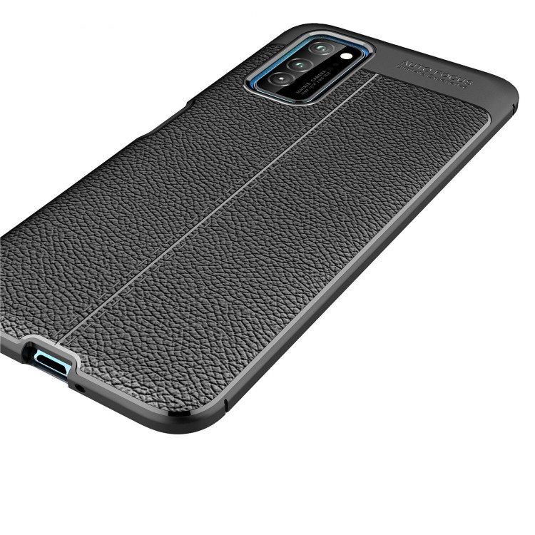 Чехол-накладка Litchi Grain для Honor V30 / Honor View 30 Pro (черный)