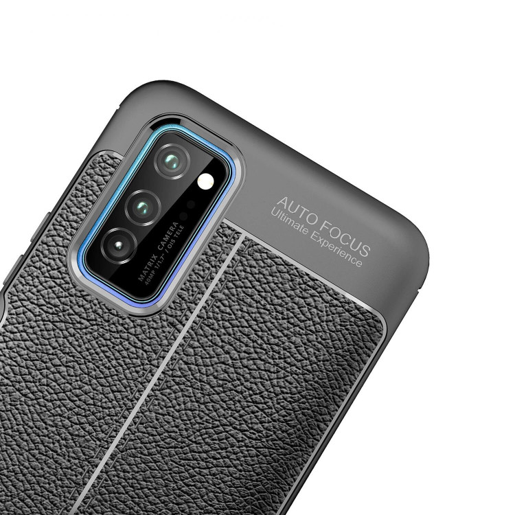 Чехол-накладка Litchi Grain для Honor V30 / Honor View 30 Pro (черный)